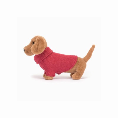 Jellycat Sweater Sausage Dog UK | 09625CPUT